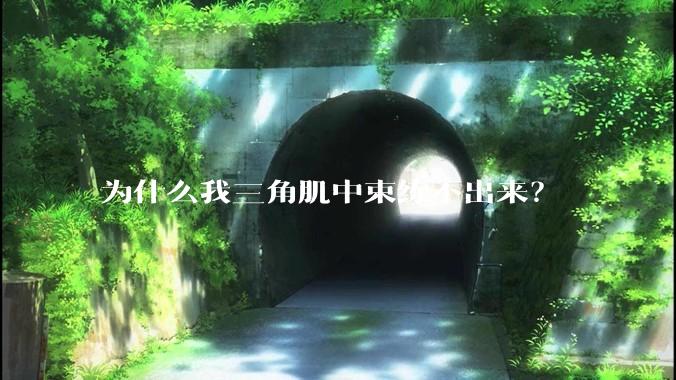 为什么我三角肌中束练不出来？