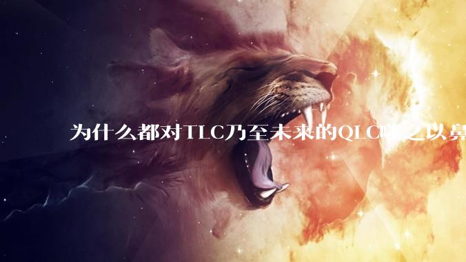 为什么都对TLC乃至未来的QLC嗤之以鼻呢?