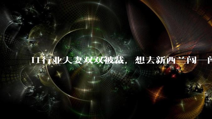 IT行业夫妻双双被裁，想去新西兰闯一闯可以吗？